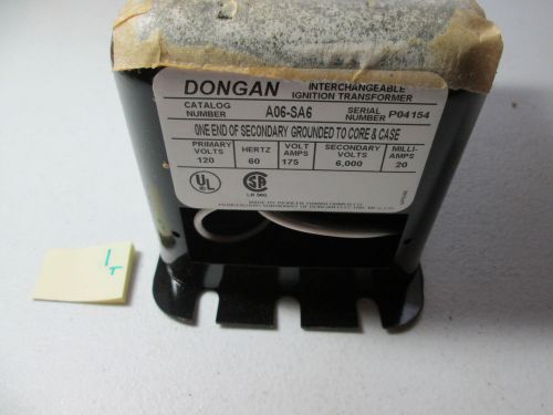 New in box dongan transformers ignition a06-sa6 pri volts 120  .175 kva (241) for sale