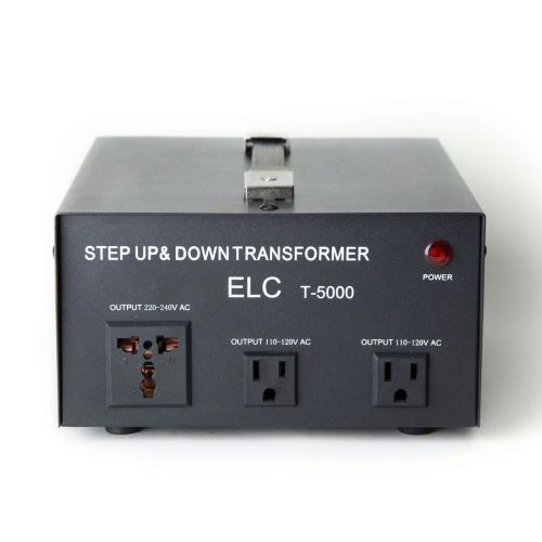 Elc t-5000 5000-watt voltage converter transformer - step up/down for sale