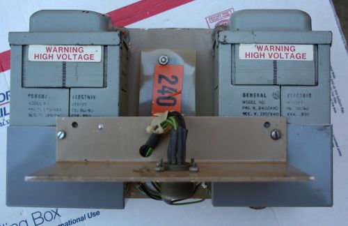 (2) General Electric Dry Type Power Transformer 9T51Y7 240/480V Machine Station