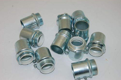 1-1/4&#034; Insulated Conduit Screw Connectors - Lot of 11
