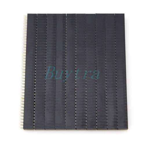 Best seller 10pcs 2.54mm 2 x 40 pin female double row pin header strip es us1 for sale