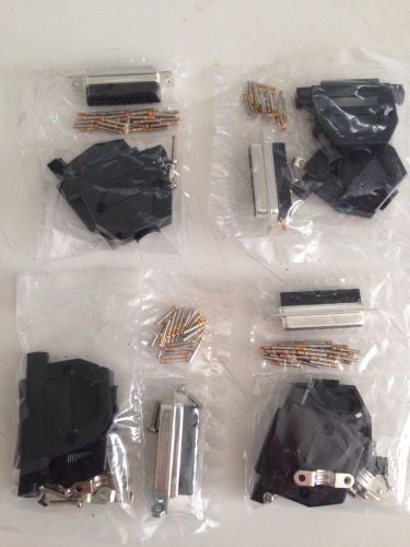 Amphenol db25 female connector 25 pin qty. 4 for sale
