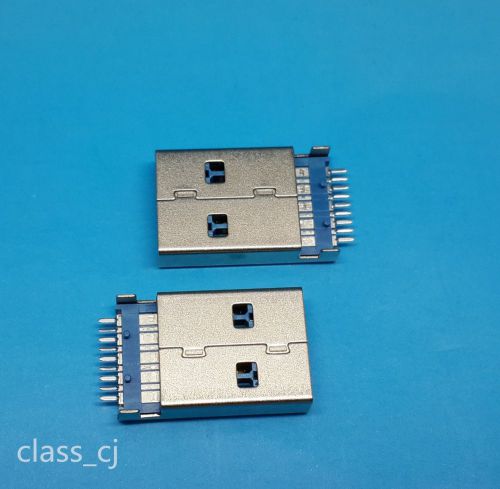10Pcs Hi-Speed USB 3.0 Type A Male SMT SMD Solder Plug Connectors