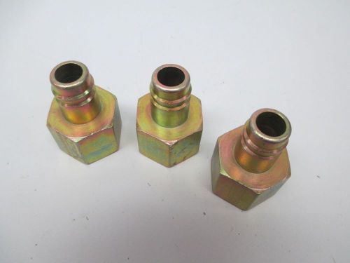 Lot 3 new foster 69-6 1-1/8 in npt female quick disconnect plug d269919 for sale
