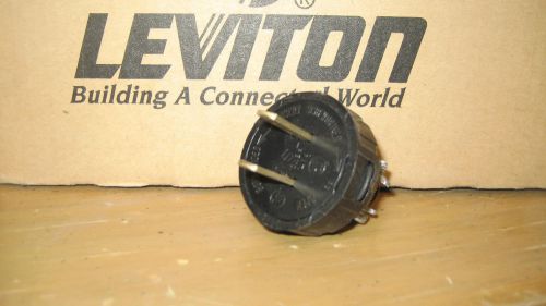Leviton straight blade plug 48648-black - lot of 50 for sale