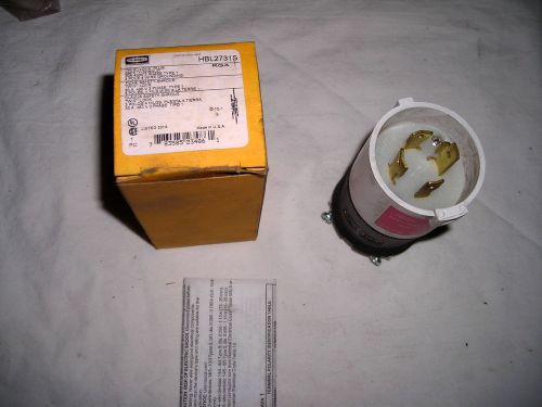 Hubbell HBL2731S  480V, 3 Phase, Plug Twist Lock, 30 A,MP NEW IN BOX!