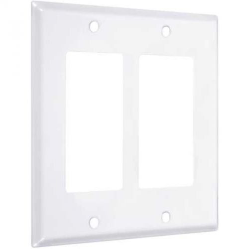 Wallplate double decor white ww-rr hubbell electrical products ww-rr for sale