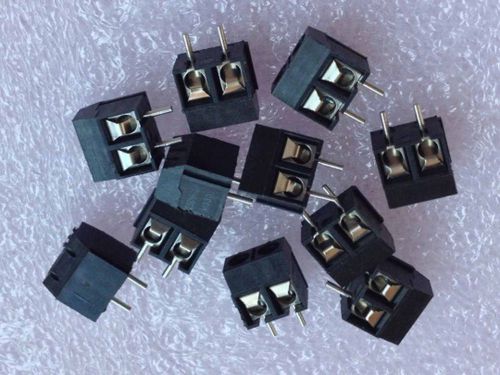 New black 2 pin 5.0mm pitch screw terminal block connector kf-301-2p 10pcs for sale