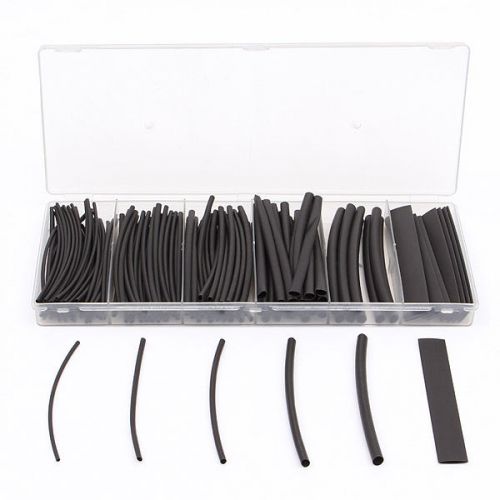 150pcs 6 sizes wire cable sleeving polyolefin halogen-free heat shrink tube set for sale