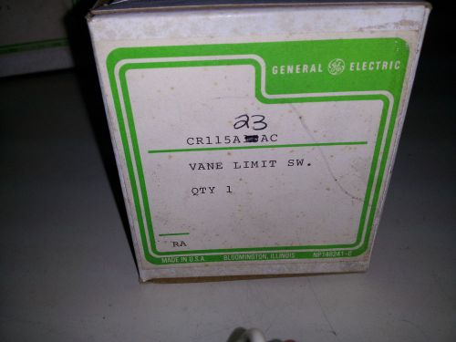 GENERAL ELECTRIC CR115A23AC NEW IN BOX VANE LIMIT SWITCH HAZ LOC 1-NO 1-NC #B28