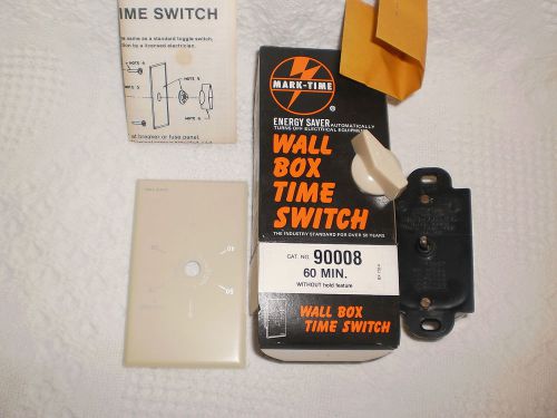 MARK-TIME 90008 60 MIN  WALL BOX TIME SWITCH W/O HOLD FEATURE NIB