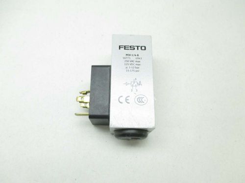 New festo pev-1/4-b 10773 15-175 psi 250v-ac pressure switch d445368 for sale