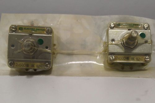 Lot of (2) Electro Rotary Switch 2H0C16 IK 8247 Factory Sealed + Free Shipping!!