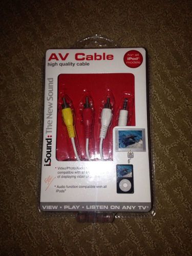 *NEW ISOUND AV Cable /iPod - White DGIPOD-979