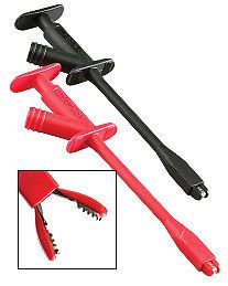 Extech tl740 industrial plunger style test clip set, 0.6&#034; (15mm) jaw opening for sale