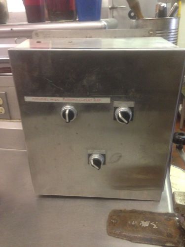 Hoffman a1614chnfss stainless control box with installed components for sale