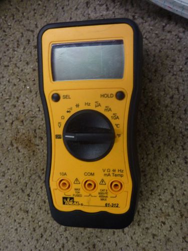 Ideal 61-312 Resi Pro AC DC Multimeter USED, WITHOUT TESTING PROBES/ CORDS