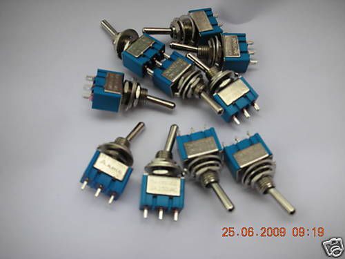 20,MINI SPDT Toggle Switches-ON/OFF/ON CAR/Boat,B103