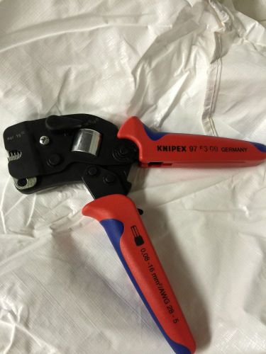 New KNIPEX 97 53 09 Self-Adjusting Crimping Pliers AWG 28-5