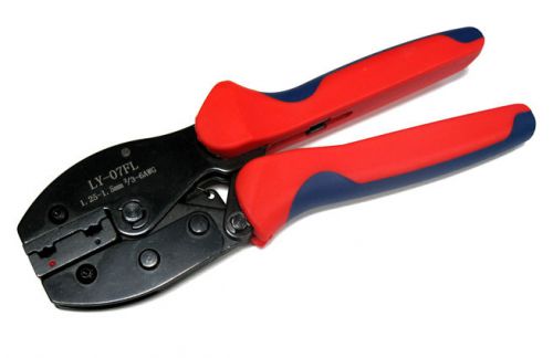 Heavy duty ratcheting crimper crimping tool for flag terminals connectors 22-14 for sale