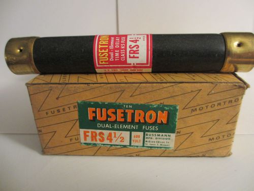 *CLEARANCE* 10 pk box of Buss Buss Fusetron FRS 4-1/2 Time Delay Dual Element