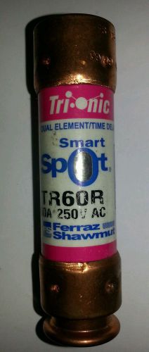 Ferraz Shawmut Tri-Onic TR60R Dual Element Time Delay Fuse 60A 250V Smart Spot