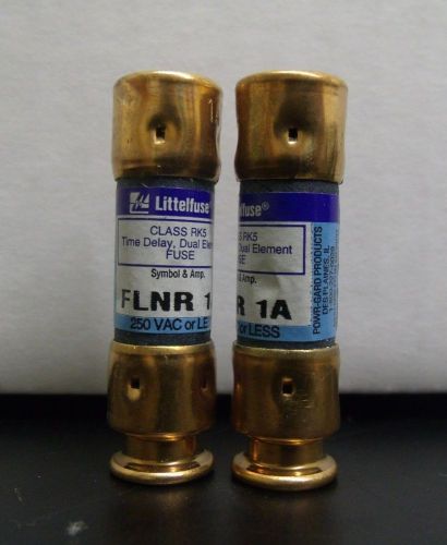 2 brand new littelfuse flnr 1a frnr 1 1a 250v time delay dual element for sale