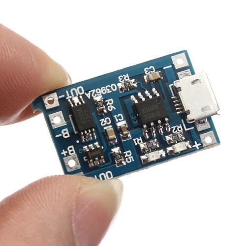 2PCS 5V Micro USB 1A 18650 Lithium Battery Charging Board Charger Module