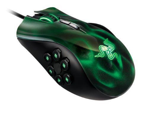 Razer naga hex moba pc gaming mouse - green for sale