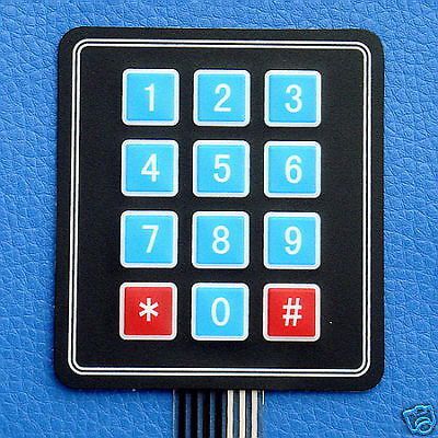 12-Key Membrane Switch Keypad, Keyboard,General-Use,x 1
