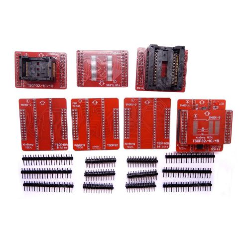 8 adapters tsop32/40/48 sop44 sop56 sockets for tl866cs tl866a programmer for sale