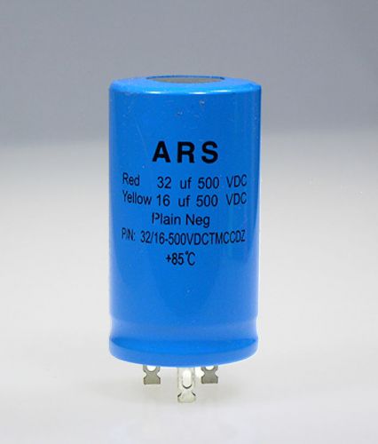 32uf+16uf-500vdc marshall hiwatt__ars dual blue capacitor replaces f&amp;t jj lcr for sale