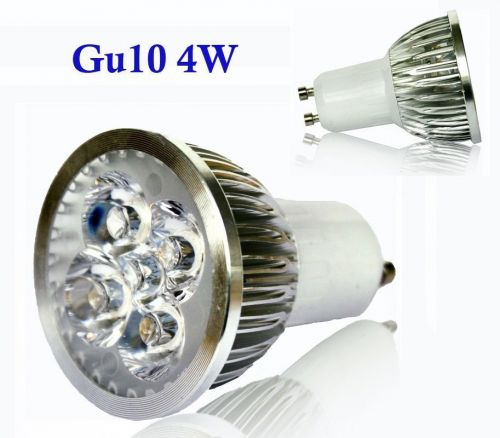 3PCS HOT SALE Cool White 4W 4X1W Gu10 High Power LED Lamp Light Bulb