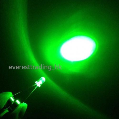 25pcs 5mm round leds light bulb emitting diode lamp new green for sale