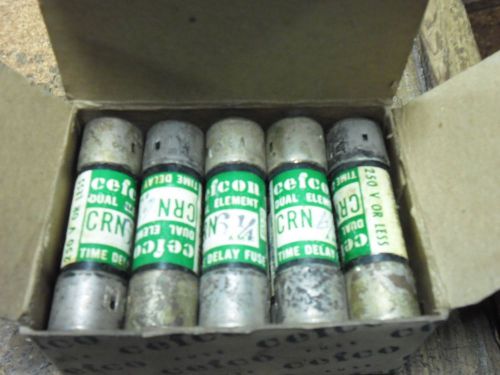 CEFCON Dual Element Fuses 6.25 / 6 1/4 Amps 250 Volts ~ Box Of 10 New Fuses