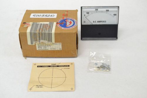 NEW SQUARE D CLE8-A4A401 AC AMPERES AMMETER PANEL METER 0-400A AMP B272020