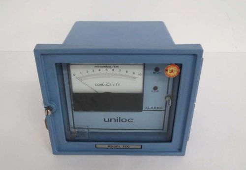 Uniloc 750 0p-09 analytical conductivity 0-10microhms/cm 230v-ac meter b463201 for sale