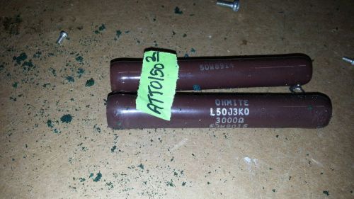 Ohmite l50j3k0 resistor  ........... lot of 3 for sale