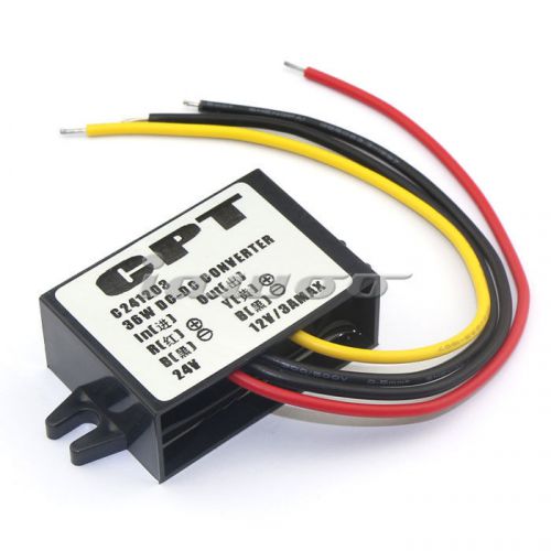 15-35v 24v to 12vdc in car power supply buck converter automotive adapter 3a/36w for sale