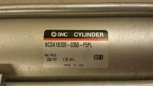 SMC Model: NCDA1B200-0350-F5PL Pneumatic Cylinder  NEW NO BOX