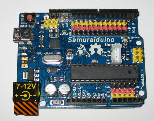 Samuaraiduino UNO-R3 Compatible Controller - USB - 5V - Mini USB - 16MHz ATmega