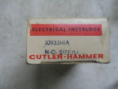 (T3-6) 1 NEW CUTLER HAMMER 10933HIA AUXILIARY CONTACT