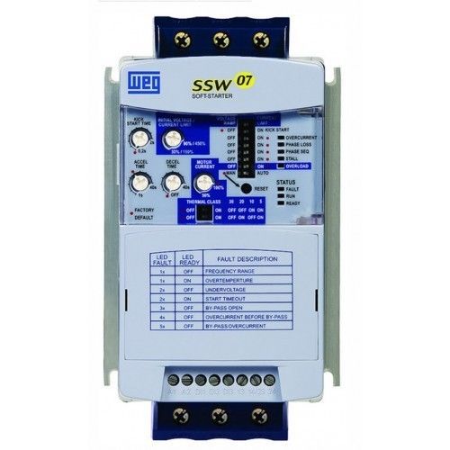 New WEG Electric Soft Starters 150hp / 460 and 75hp / 240V SSW07 SSW070200T5SZ