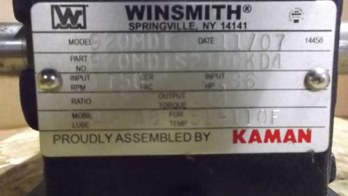 WINSMITH 920MDT MOTOR 1750RPM *USED*