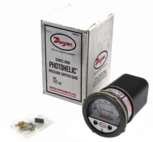 New dwyer photohelic a3000 3001c 0-1.0&#034; water pressure switch gauge gage 3000 for sale
