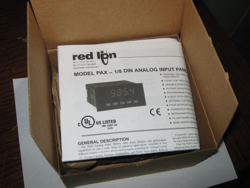 1 pc Red Lion PAXT0000 1/8 DIN Analog Input Panel Meter, New