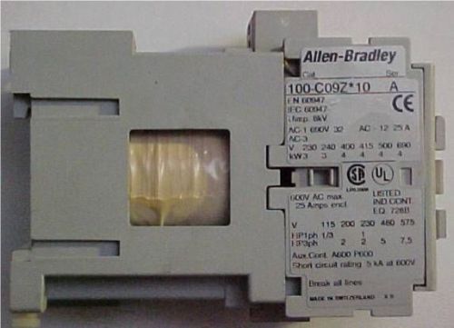 Allen Bradley Contactor 100-C09Z*10 Ser A AC-1 690V 32A AC-12 20 A AC-3