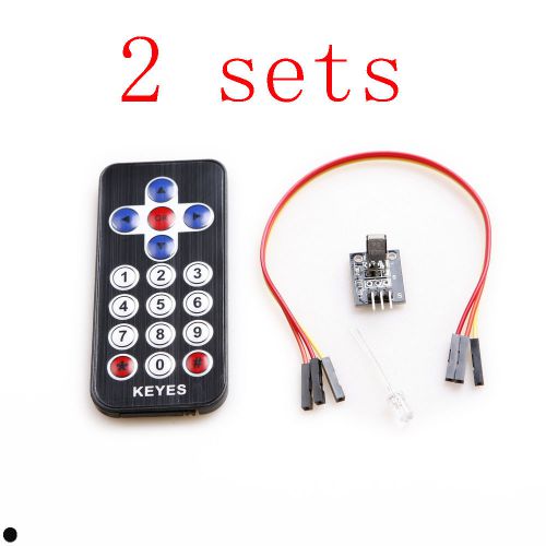 2 sets 38 KHZ Infrared Wireless Remote Control kits suit for Arduino