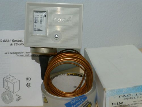 Tac tc-5241 low limit thermostat, manual reset for sale