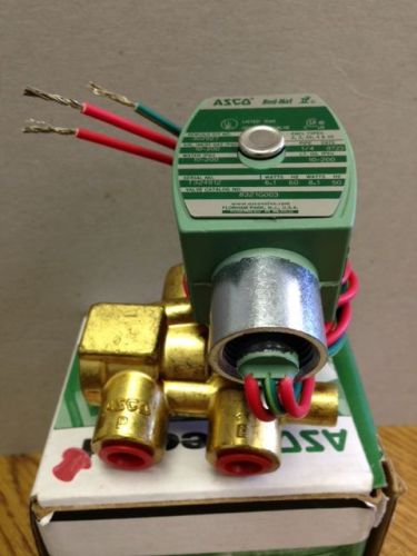New asco 8321g003 3-way normally open quick exhaust solenoid valve 1/4&#034; 120v for sale